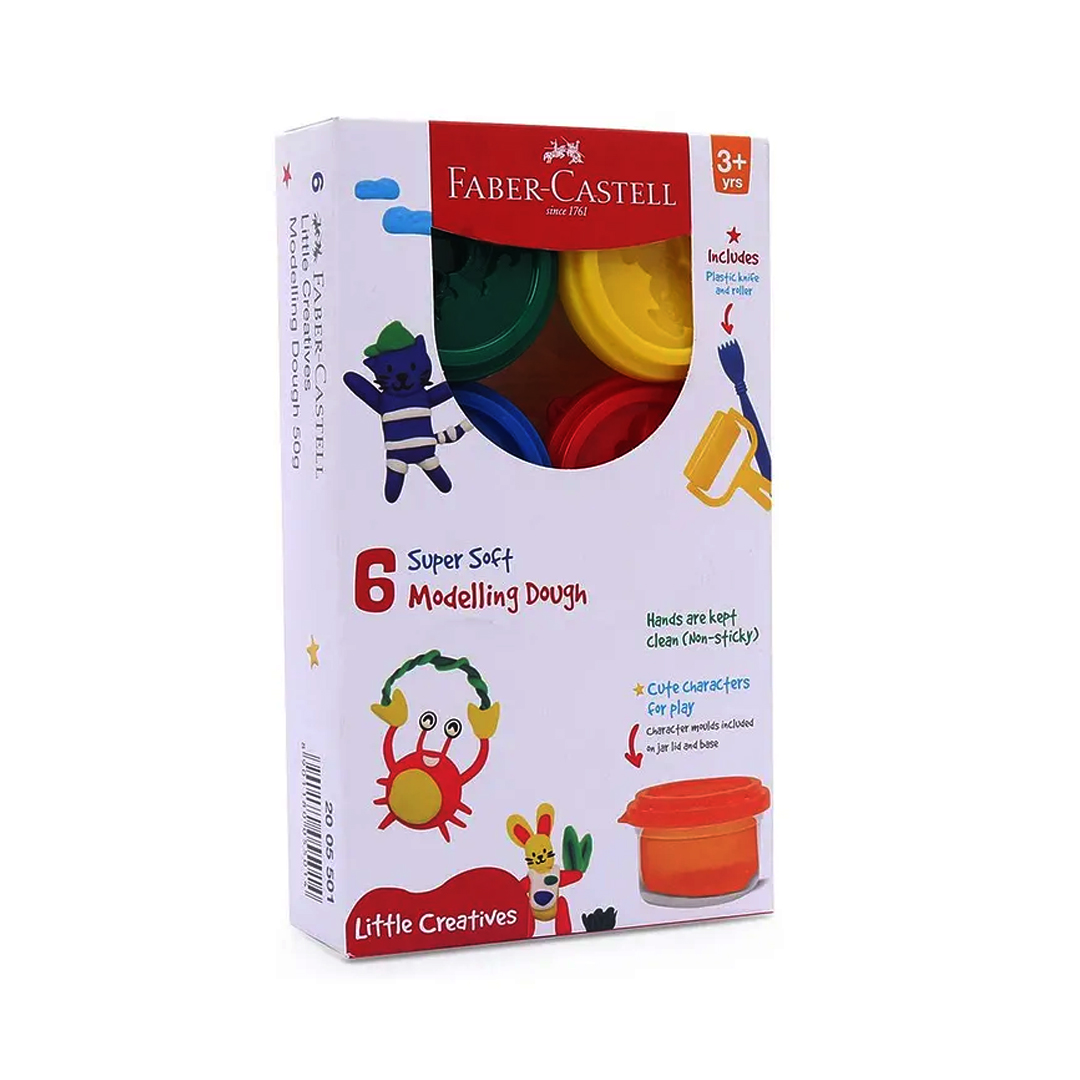 Faber Castell Little Creatives 6 Super Soft Modelling Dough- Multicolor