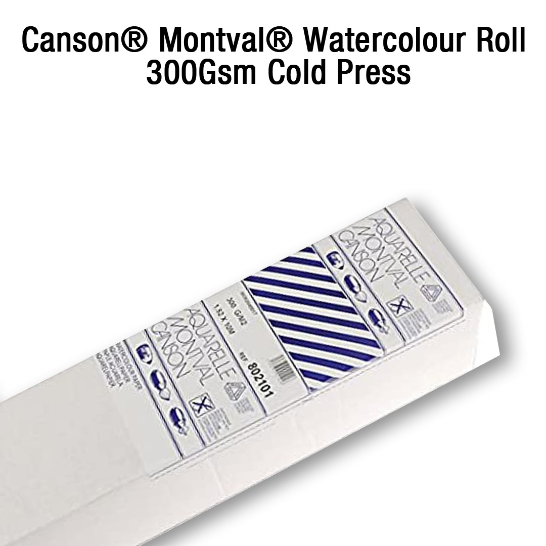 Canson® Montval® Watercolour Roll 300Gsm Cold Pressed