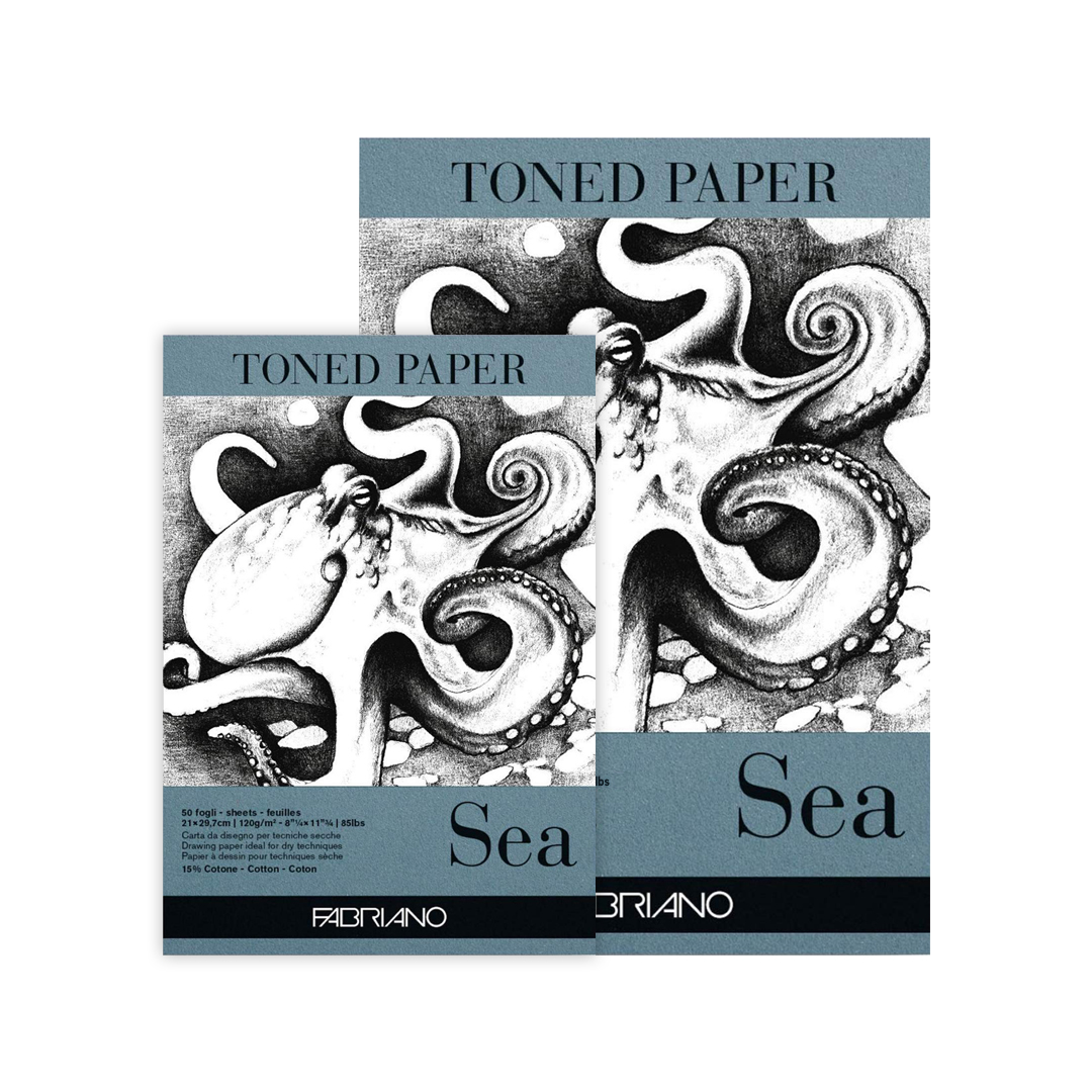Fabriano Toned Paper Pad Sea