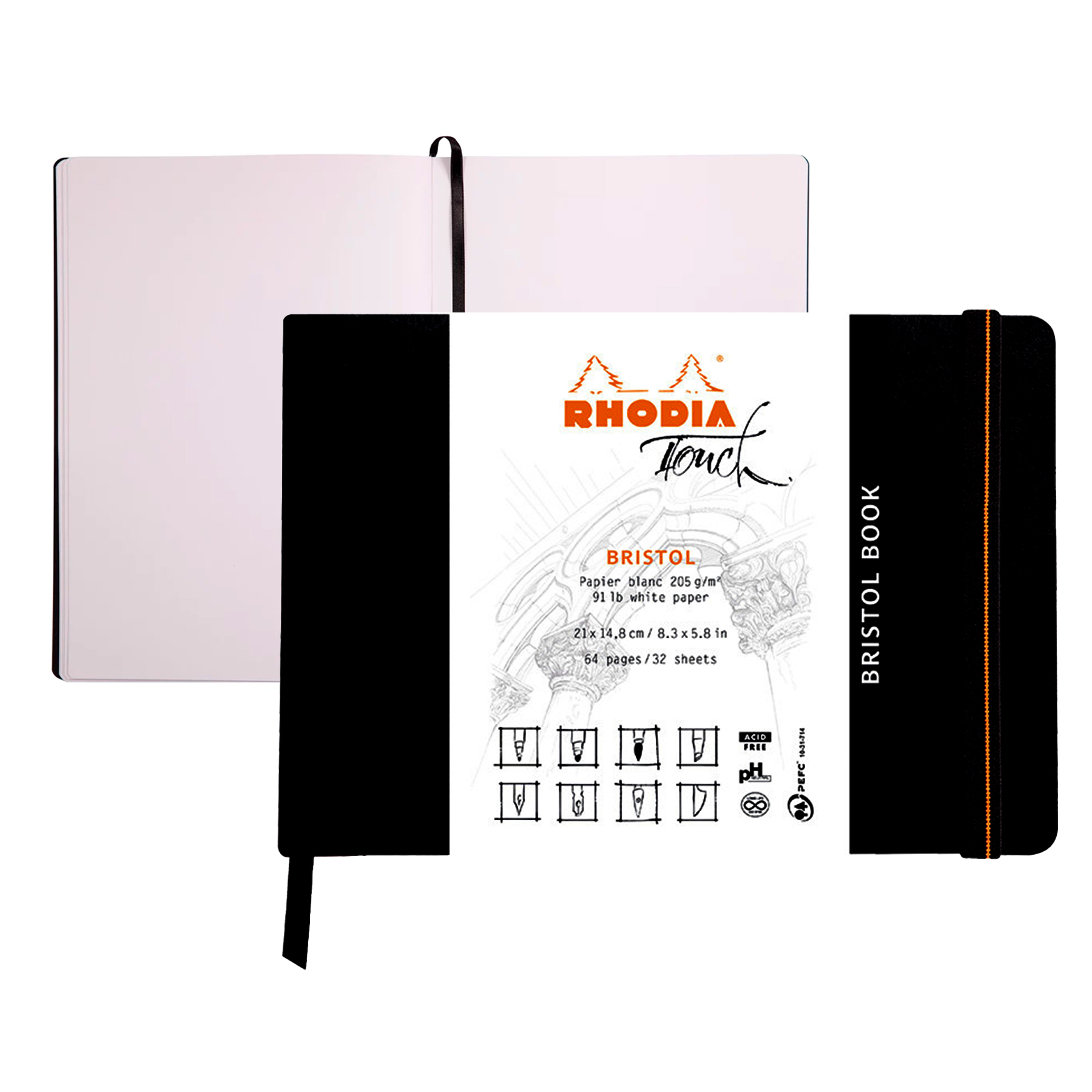 Rhodia Touch Bristol Book Softcover A5